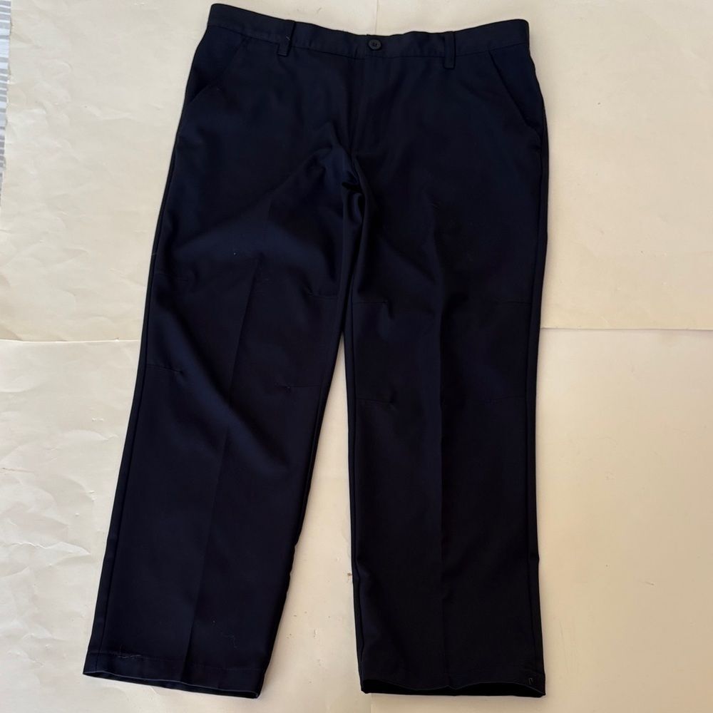 Mens Izod Golf Navy Slim Fit Quick Dry Pants W/Gusseted Knees Size 36”x30”